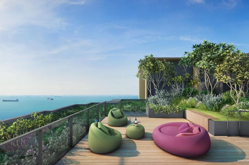 Garden terrace with lounge seating
