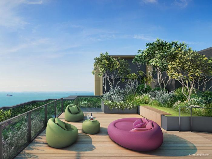 Garden terrace with lounge seating
